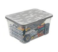 Rotho Ranger Boîte de rangement 13l avec couvercle, Plastique (PP) sans BPA, anthracite, A4/13l (39.0 x 27.0 x 17.5 cm)