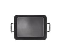 Le Creuset - Plat à rôtir - Anti-adhérent en fonte d'aluminium - 35 x 27 cm - Anthracite/Argenté