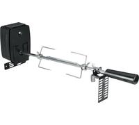 Rôtissoire pour barbecue - Pièces pour rôtissoire - Rotation à 360° - 2-3 tr/min - Charge maximale de 7 kg - Alimentation par 2 piles 1,5 V - Acier inoxydable 304 - Réglage en hauteur de 1 cm