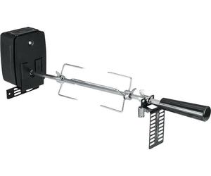 Rôtissoire pour barbecue - Pièces pour rôtissoire - Rotation à 360° - 2-3 tr/min - Charge maximale de 7 kg - Alimentation par 2 piles 1,5 V - Acier inoxydable 304 - Réglage en hauteur de 1 cm