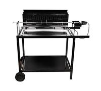 Rôtissoire professionnel au charbon de bois avec moteur électrique Somagic - 80 x 15,5 cm