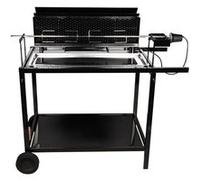 Rôtissoire professionnel au charbon de bois avec moteur électrique Somagic - 80 x 15,5 cm