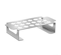 Rôtissoire Verticale Acier Inoxydable Résistant Chaleur | Acier inoxydable pour robuste, 12 fentes stables, compatible pour gaz et , cuisson uniforme, pour facile à nettoyer