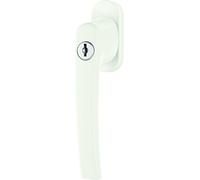 Roto Line Poignée de fenêtre verrouillable 40 Nm blanc trafic avec vis tige carrée 7 x 43 mm