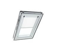 Roto Store Enrouleur occultant électrique ZRV - Occultant Presque Complet - Rail de Guidage Blanc - Série Designo R6/R8, i8 et Classic 64/84 - Taille 054/098 | 05/09 - Couleur du Tissu Blanc