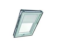 Roto Store Vénitien Originale ZJA - Rail de Guidage Argent - Fonctionnement Manuel - Pour Fenêtre de Toit de la Série Designo R6/R8, i8 et Classic K 64/84 - Taille 054/118 | 05/11 - Couleur Blanc