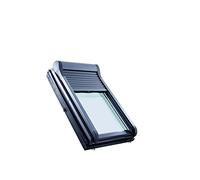 Roto Volet Roulant Extérieur Originale ZRO - Volet Roulant Manuel - avec Manivelle - Lamelles en Aluminium à Double Paroi - pour la Série Designo R7 - Taille 094/140 | 09/14 - Anthracite Métallisé