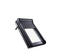 Roto Volet Roulant Extérieur Originale ZRO - Volet Roulant Manuel - avec Manivelle - Lamelles en Aluminium à Double Paroi - pour la Série Designo R6/R8 - Taille 134/098 | 13/09 - Anthracite Métallisé