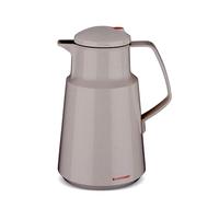 ROTPUNKT Pichet isotherme 290 Daniela 1,0 l, bouchon à vis double fonction, pour boire sainement sans BPA, fabriqué en Allemagne, chaud et froid, insert en verre (beige c386)