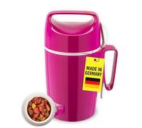 ROTPUNKT Récipient alimentaire 850 Dirk 0,85 l | Sans BPA | Insert en verre | Qualité supérieure | Framboise