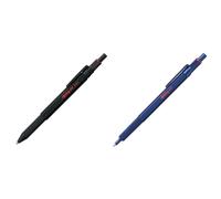 Rotring 600 Stylo multi couleurs et porte mine 3 en 1-2 pointes fines stylo bille - 1 pointe porte mine - Corps noir & 600 stylo bille | pointe moyenne | encre noire | corps bleu | rechargeable