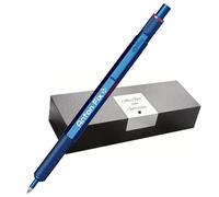 rOtring 600 stylos à bille, boîtier en métal, avec gravure individuelle, superbes stylos à bille, rétractables, personnalisables, idée cadeau pour hommes et femmes, bleus