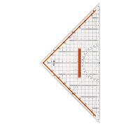 rOtring Centro équerre de professionnelle, rapporteur 180°/1°, hypoténuse 32 cm Transparent G