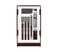rOtring Isograph College Set | 3 stylos feutres (0,20mm0,30mm et 0,50mm)Portemine mécanique Tikky (0,5mm) et accessoires