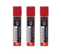 rOtring Lot de 3 tubes de 72 mines de 0,5 mm super polymère pour porte-mines