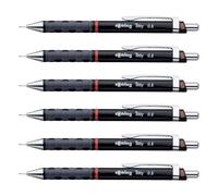 Rotring Lot De 6 Porte-Mines Fin Tikky 0,5 Mm Noir