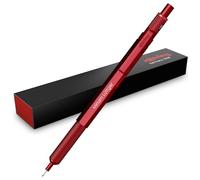 rOtring Lot de 600 porte-mines - Boîtier en métal - Avec gravure personnalisée - Porte-mine fine de qualité supérieure - Personnalisable - Idée cadeau pour homme et femme (rouge)