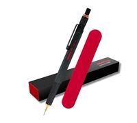 rOtring Porte-mine 800 | 0,5 mm | 1904447 Corps en métal noir et étui en velours