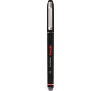 rOtring Stylo roller | Stylo à pointe roller aiguille (0,5 mm) pour une écriture précise | Encre noire | 12 unités