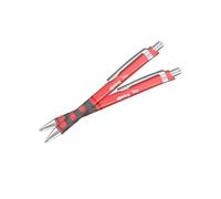 rOtring Tikky III - Lot de 2 stylos à bille - Corps rose corail | Encre bleue | Prise en main ergonomique | Écriture lisse | Stylo pastel fantaisie pour l'école, le bureau et le journal | Papeterie