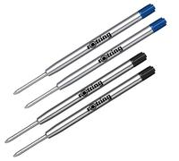 Rotring Tikky Lot de 4 recharges pour stylo Noir (M) et Bleu (M)