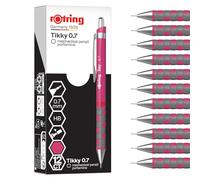 rOtring Tikky Portemine | Mine HB, 0,7 mm | Corps Magenta | Léger avec prise caoutchoutée