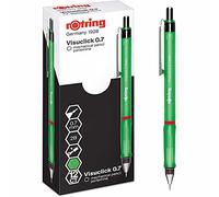 rOtring Visuclick portemine | 0,7 mm | Mine 2B | Corps vert vif | Boîte de 12