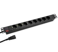 Rotronic Roline 19071623 48,26 cm (19 ") Bloc multiprise 8 Prises,/C14 mâle 2 m Noir