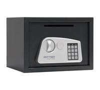Rottner Jupiter 3 EL-Slot coffre-fort pour meubles avec mécanisme d'insertion anthracite | Serrure électronique | 35 x 25 x 28 cm