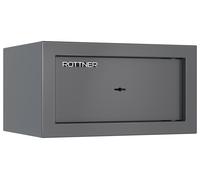 Rottner Praktik 17 S1, Min 15RU coffre-fort pour meuble métallique anthracite | Serrure à clé | 31 x 17 x 25 cm