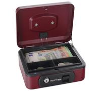 Rottner Pro Box One Caisse à monnaie rouge baie avec fermeture à clé