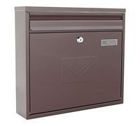 Rottner Teramo Grande boîte aux lettres à double accès Acier Marron