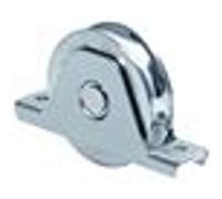Roue 2 roulements à support intérieur à gorge V 100mm - COMUNELLO - 336V-100 Noir G