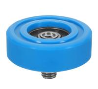 Roue à Billes de Rail 40mm avec Vis, Guidage Stable | PU et Acier Inoxydable, Gorge en U Scellée, Roulement Lisse, Bleu, pour Placard et Rail de Chariot Couleur Aléatoire