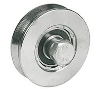 Roue à gorge triangulaire D 140 x 32 mm vis 16 x 70mm charge 600 kg AVL 916140Y/2
