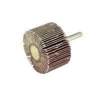 Roue à lamelles abrasive pour perceuse grain 120 à queue ronde 50mm