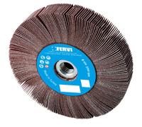 Roue a lamelles en toile trou filete 125 x 20 mm m14 grain 60