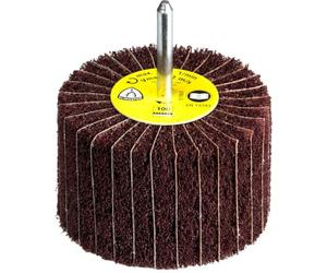 Roue à lamelles texture combinée sur tige NCS 600 60 x 30 mm grain 100 boîte de 10 KLINGSPOR 258937