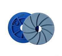 Roue à meuler en forme d'escargot pour polissage du granit et du marbre, disque diamant en résine de 125 mm pour sol en béton, utilisation humide sur machines de bordure automatiques (grain 400)