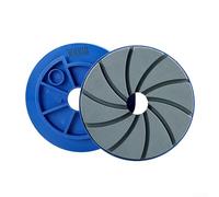 Roue à meuler en forme d'escargot pour polissage du granit et du marbre, disque diamant en résine de 125 mm pour sol en béton, utilisation humide sur machines de bordure automatiques (grain 3000)