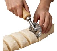 Roue À Pâtes Cutter | Roulette De Découpe Pour Pâtisserie Avec Poignée En Bois,Coupe-Pâtes Avec Diamètre De 3,8 Cm - Pour la cuisine maison et la pâtisserie, la préparation de pâte, de et de biscuits