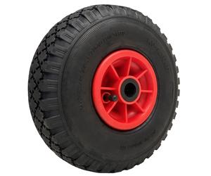 Roue à pompe pneumatique 300 x 4, jante en plastique 260 x 85 mm à 4 plis, roule