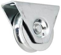 Roue à support externe diamètre 80 mm gorge 19 mm FRATELLI COMUNELLO 327-80S