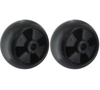 Roue anti-scalp adaptable GREENSTAR pour JOHN DEERE 737, 757 ZTRAK, Noir, Métal, 124 millimètres (Lot de 2)