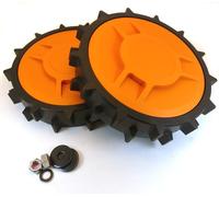 Roue arrière tout-terrain, pneu pour robots tondeuses Worx Landroid S500i, S300, M500, M700, M1000
