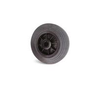 Roue caoutchouc noir D.200 roulement rouleaux alésage 20 charge 200kg - GUITEL HERVIEU - 700184
