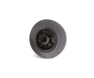 Roue caoutchouc noir D.200 roulement rouleaux alésage 20 charge 200kg - GUITEL HERVIEU - 700184