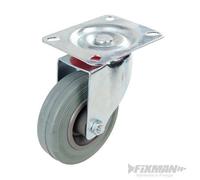 Roulette pivotante en caoutchouc 100 mm, 70 kg