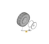 Roue complète droite STIGA 16" 4,8-8 – ST 5266 PB