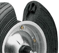 Roue creuse en caoutchouc pour coulisse. 380 x 80 mm